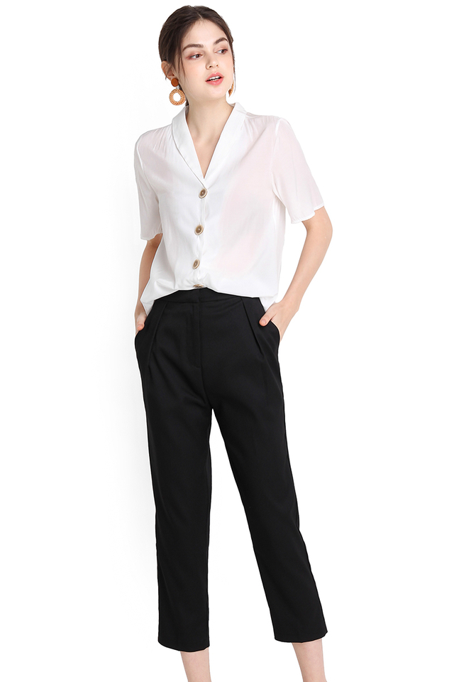 Fit Just Right Pants In Classic Black