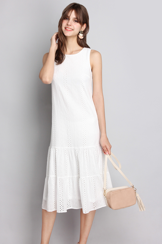 Dreamy Delight Dress In Classic White