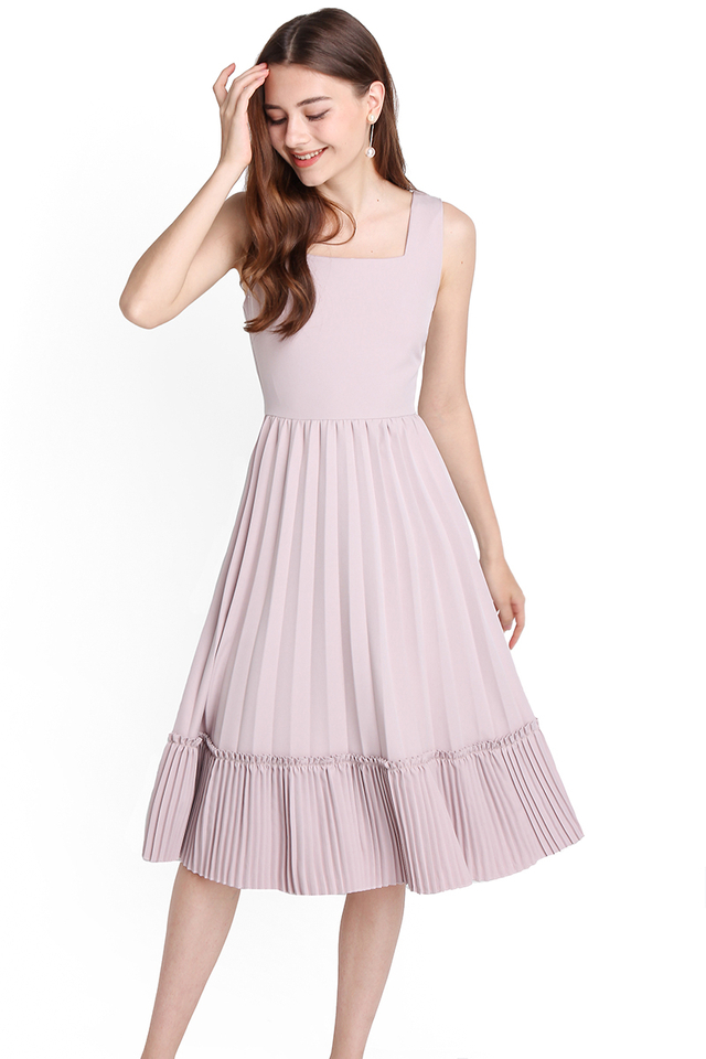 [BO] Love Confession Dress In Dusty Lilac