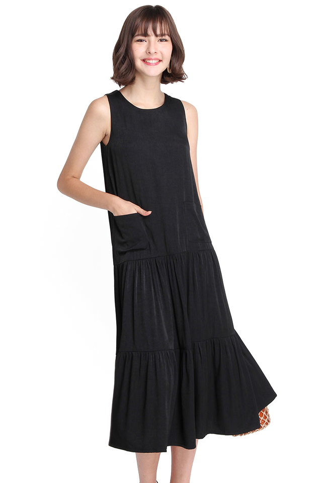 Charming Enthusiast Dress In Classic Black