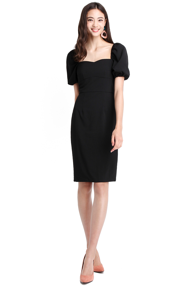 Get Down To Business Dress In Classic Black