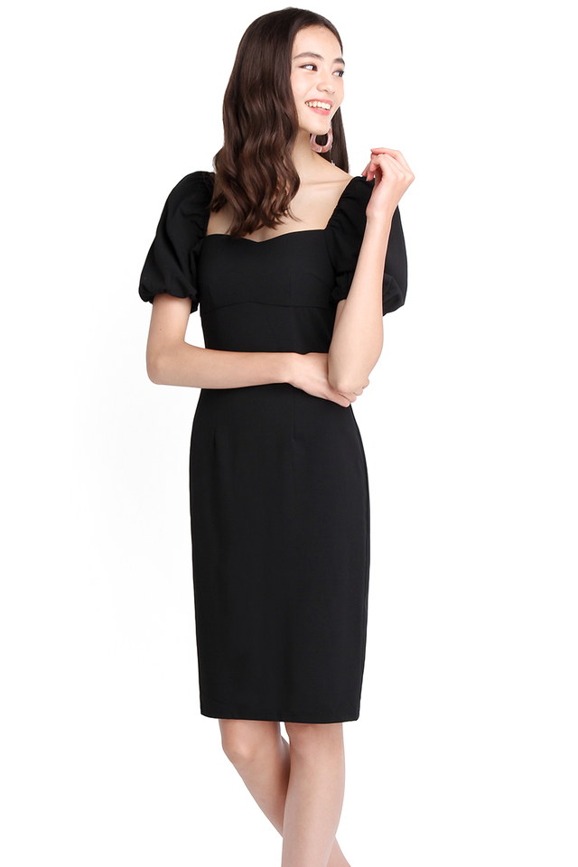 Get Down To Business Dress In Classic Black