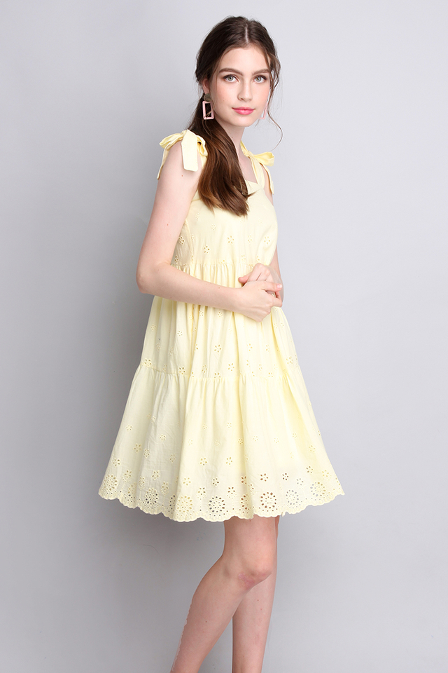 Sunny Personality Dress In Daffodil Yellow