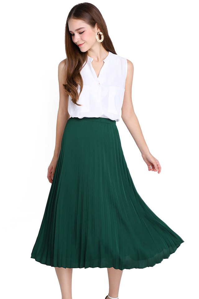 Lady Luck Skirt In Forest Green