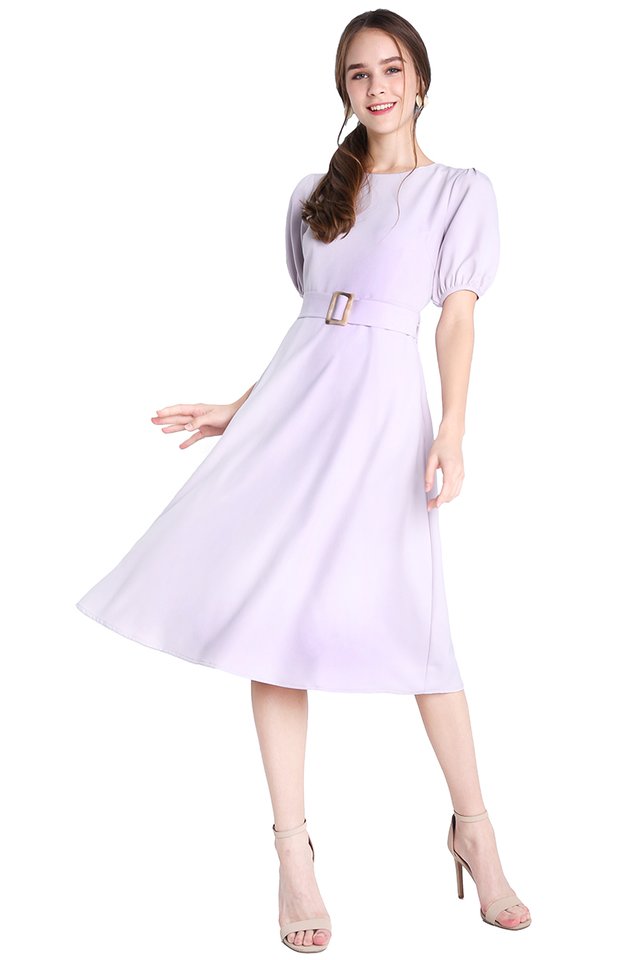Feminine Personality Dress In Soft Lilac
