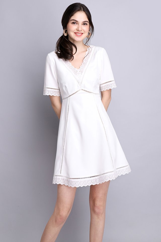 Wholly Romantic Dress In Classic White