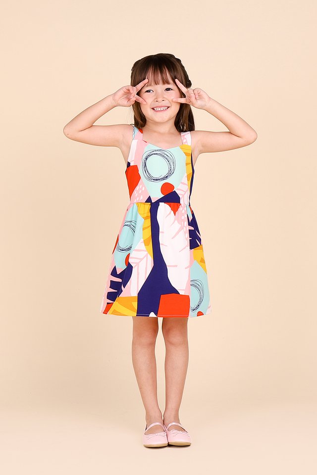 Can You Count The Stars Dress In Abstract Prints