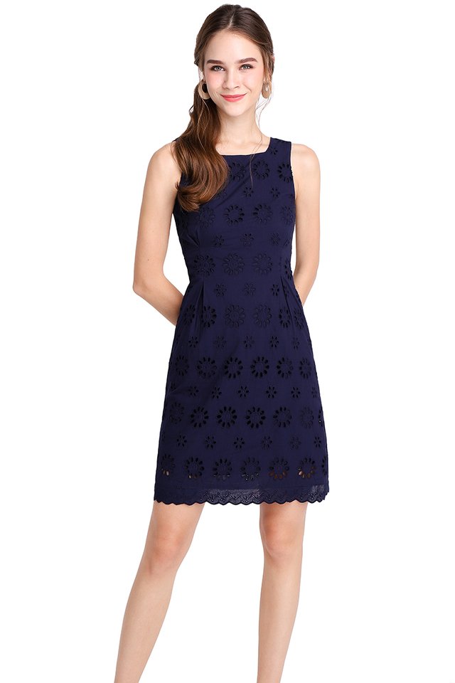 Picture Of Bliss Dress In Navy Blue