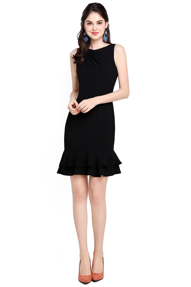 Captivated By You Dress In Classic Black