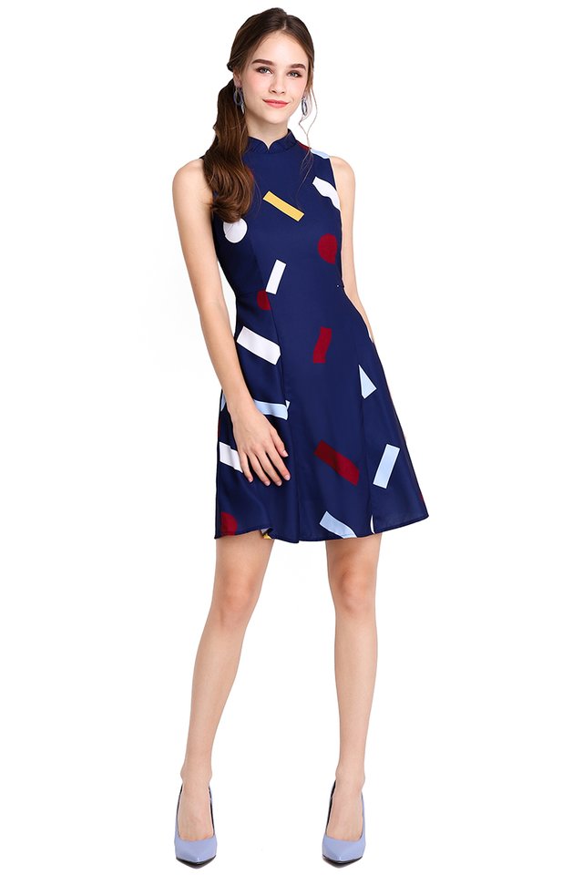 Solve The Puzzle Dress In Blue Prints
