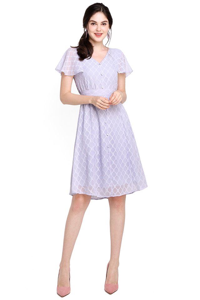 [BO] Spring Merriment Dress In Soft Periwinkle
