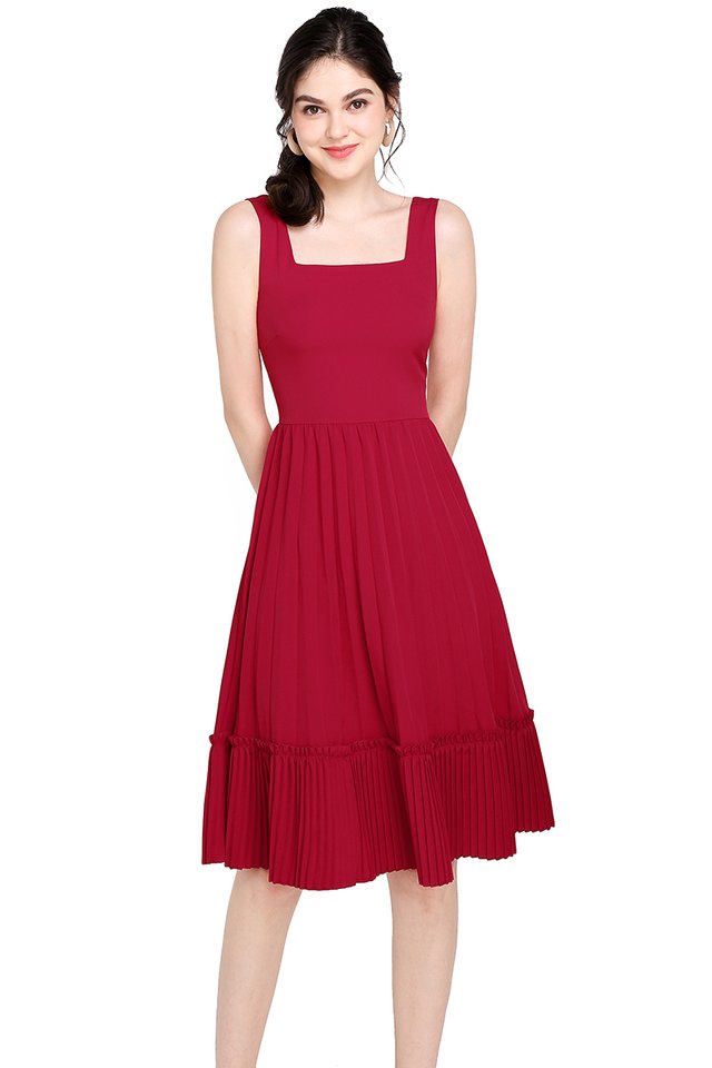 Love Confession Dress In Festive Red