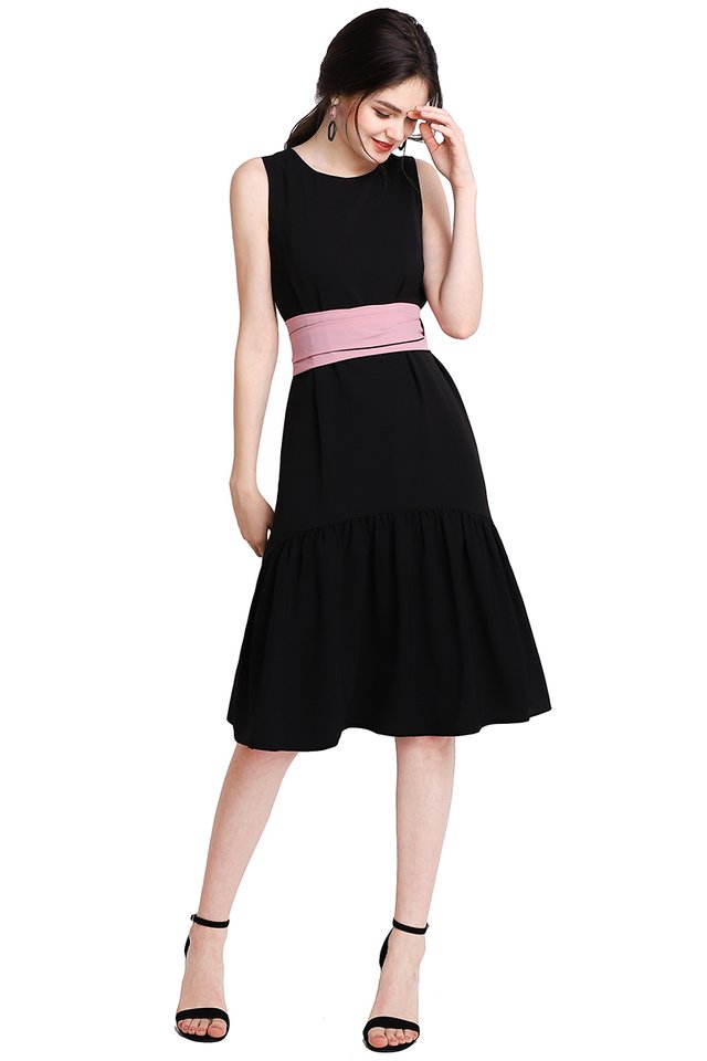 Better Than Ever Dress In Pink Black