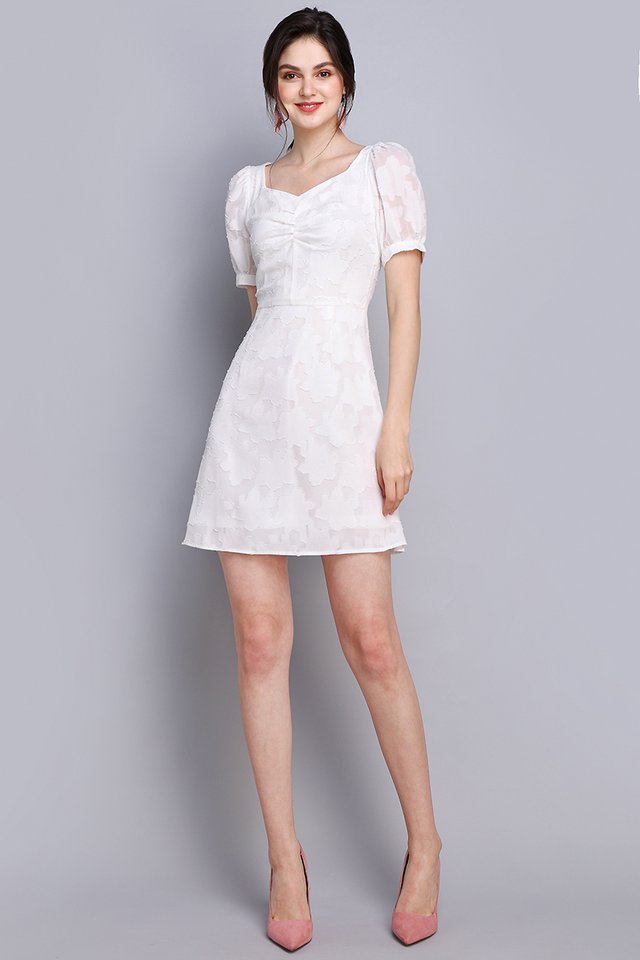 Quite The Charmer Dress In Classic White