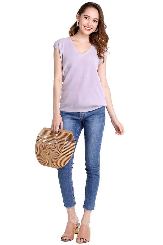 Alexa Top In Soft Lilac 