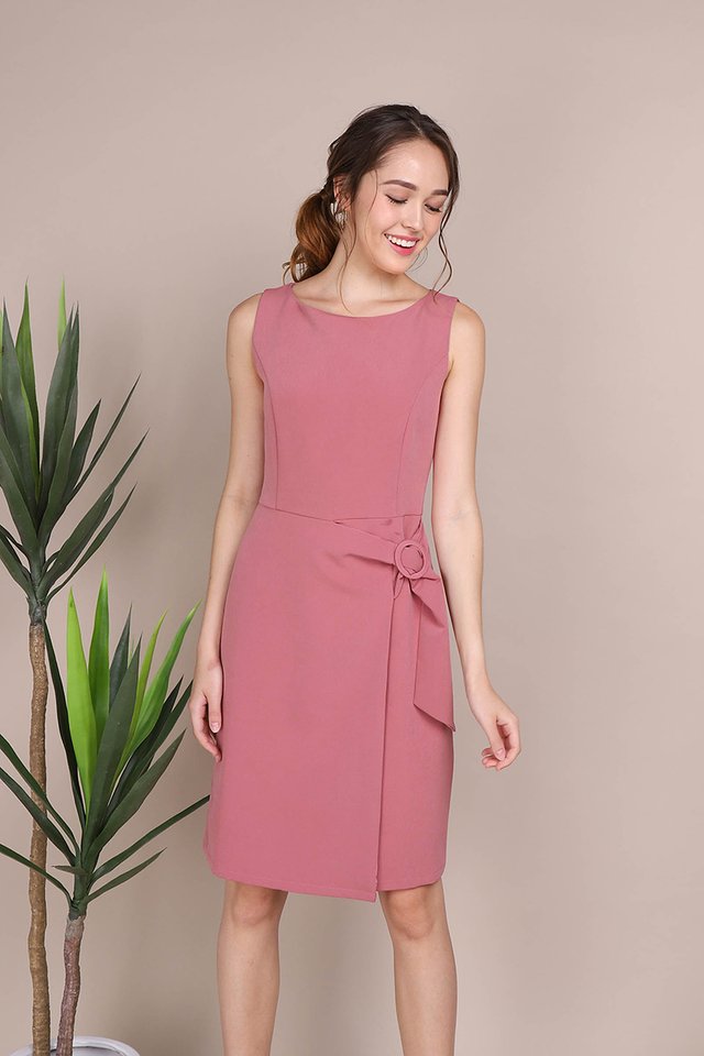 Rosy Romance Dress In Rose Pink