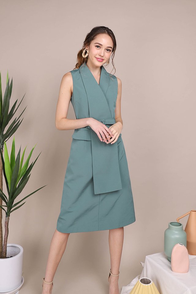 Precious Thoughts Dress In Jade
