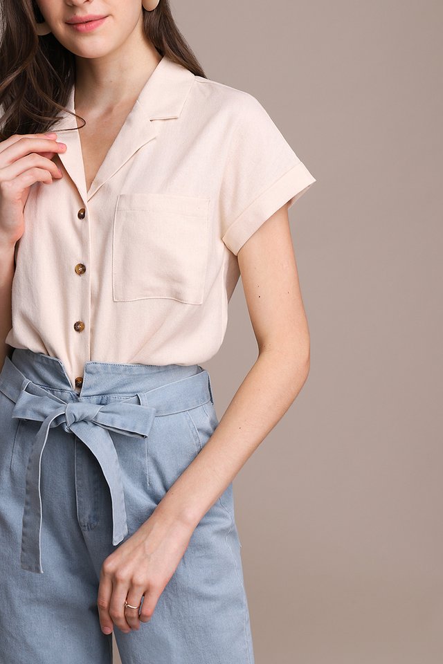 Back To Simplicity Top In Warm Cream
