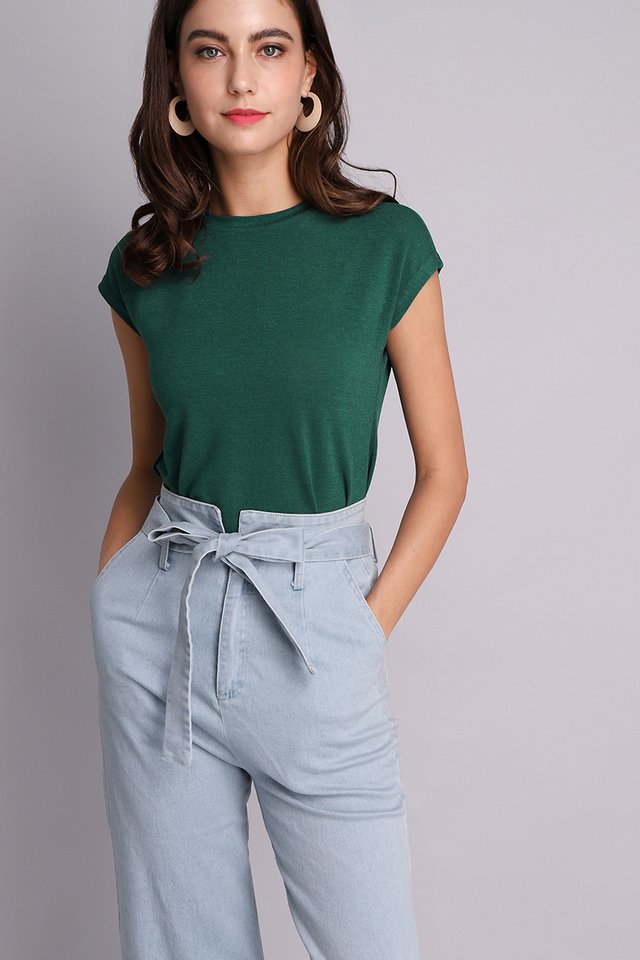 Ellie Top In Forest Green