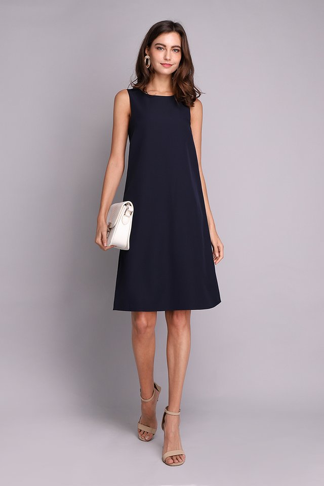 Back In The Limelight Dress In Blue Olive