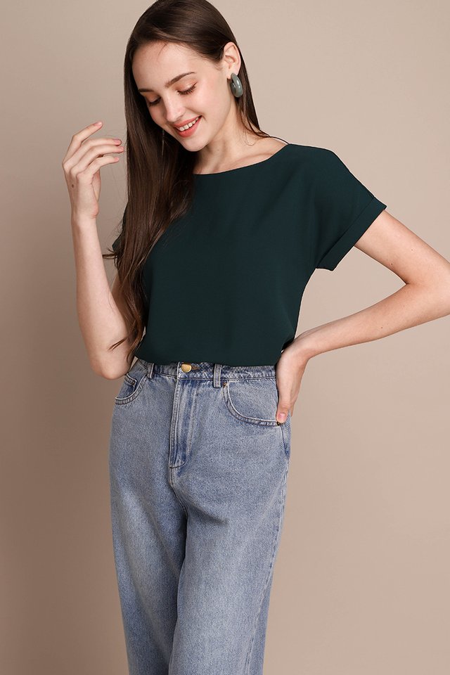 Ryan Top In Forest Green