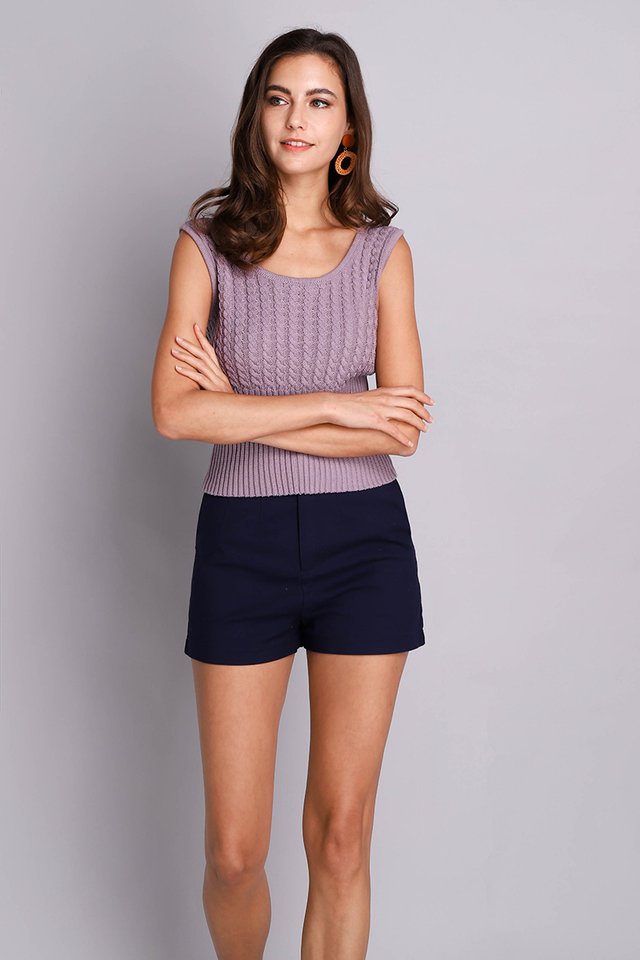 Quinn Top In Dusty Lilac