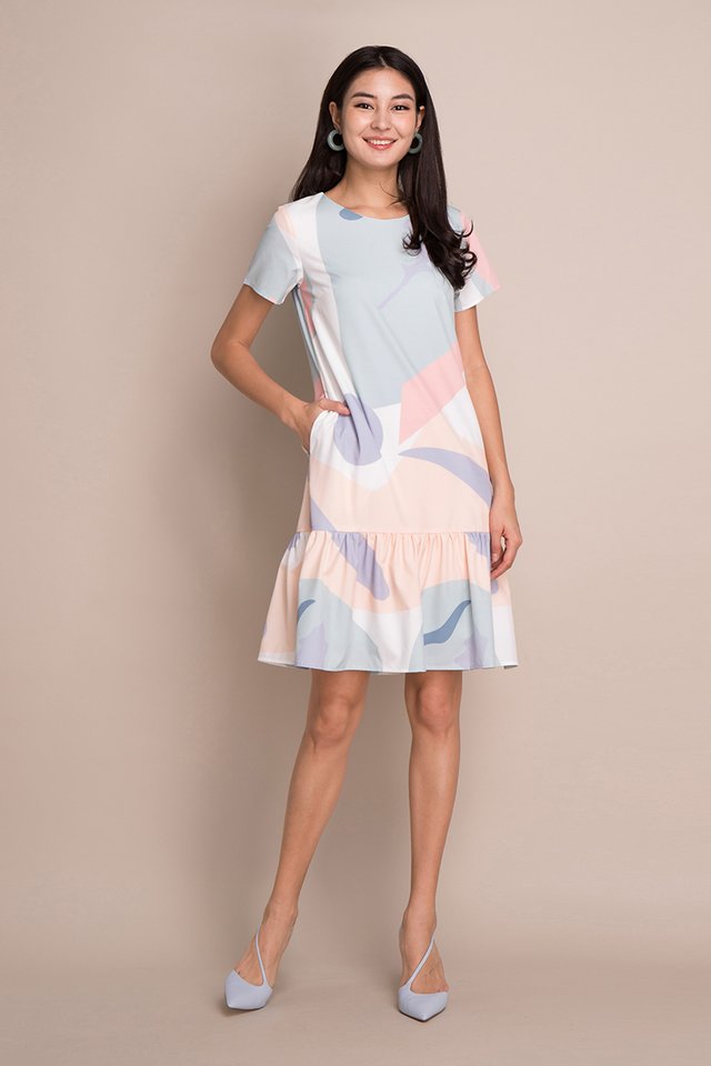 Array Of Colours Dress In Pastel Prints