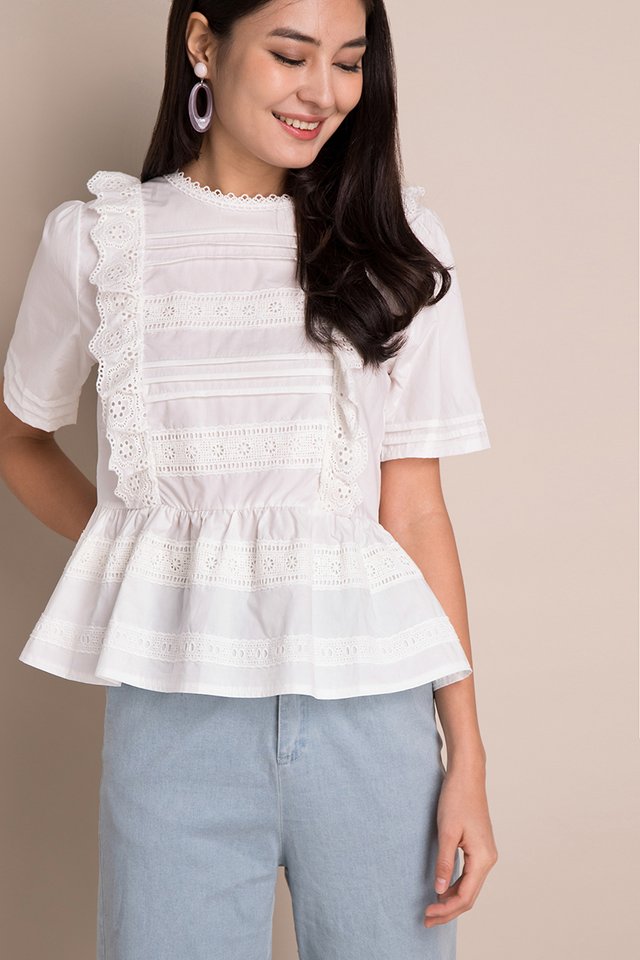 Summer On Prairie Top In Classic White