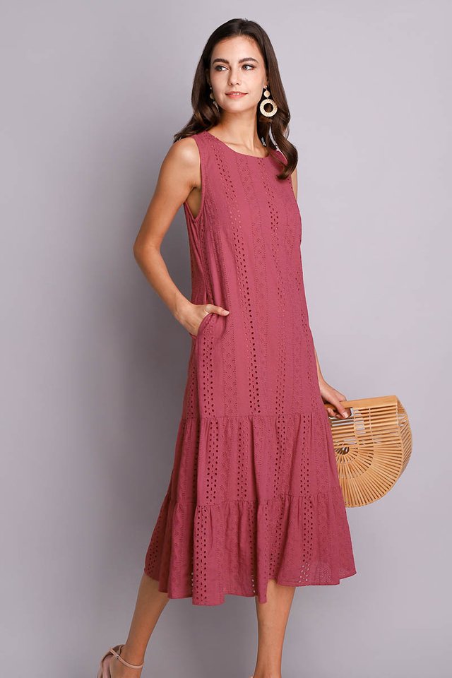 Dreamy Delight Dress In Rose Pink
