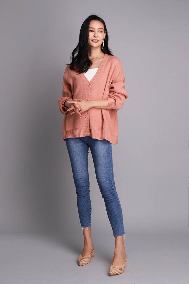 Astrid Cardigan In Apricot