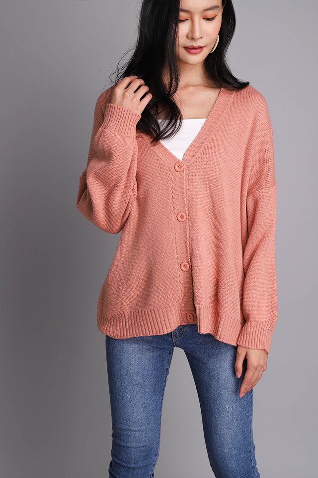 Astrid Cardigan In Apricot