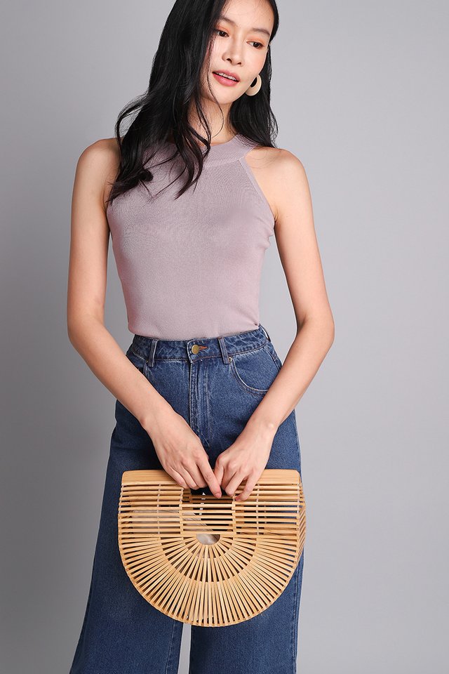 Asher Top In Dusty Lilac
