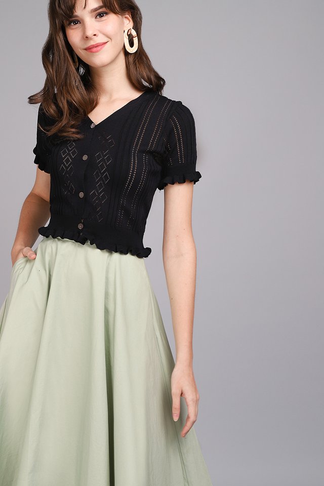 Summer Days Top In Classic Black