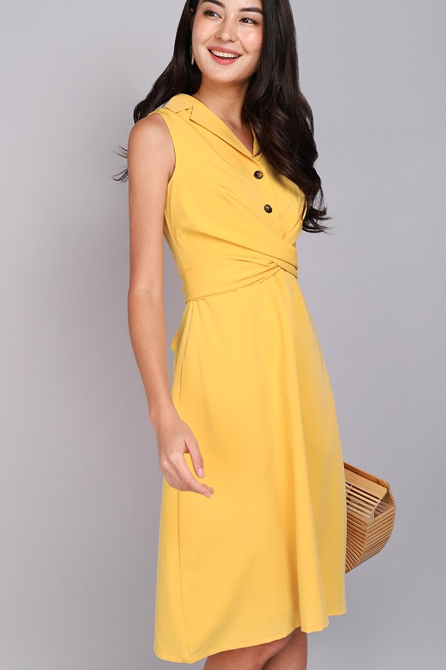 On The Bright Side Dress In Sunshine Yellow
