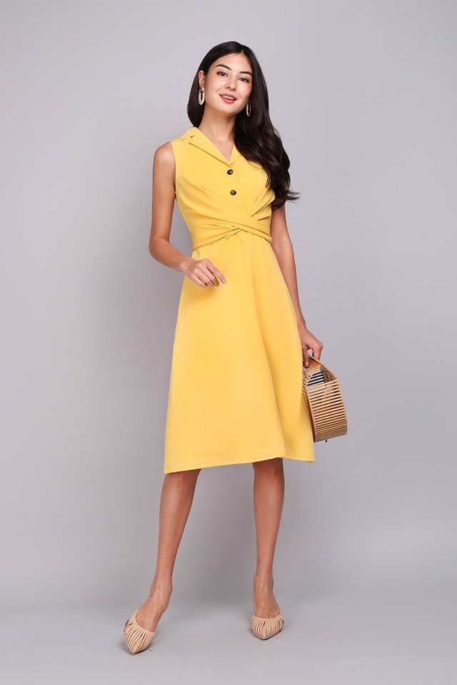 On The Bright Side Dress In Sunshine Yellow