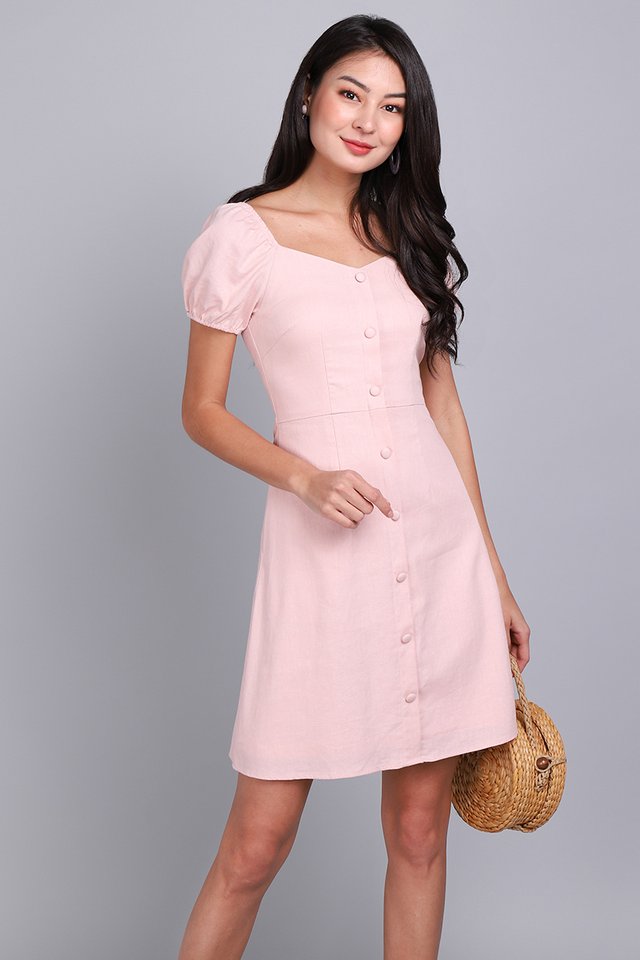 Dear Delilah Dress In Soft Pink