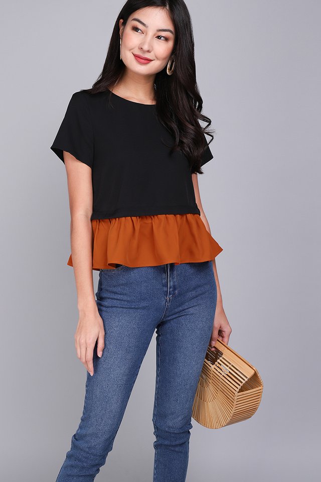 Double Trouble Top In Classic Black