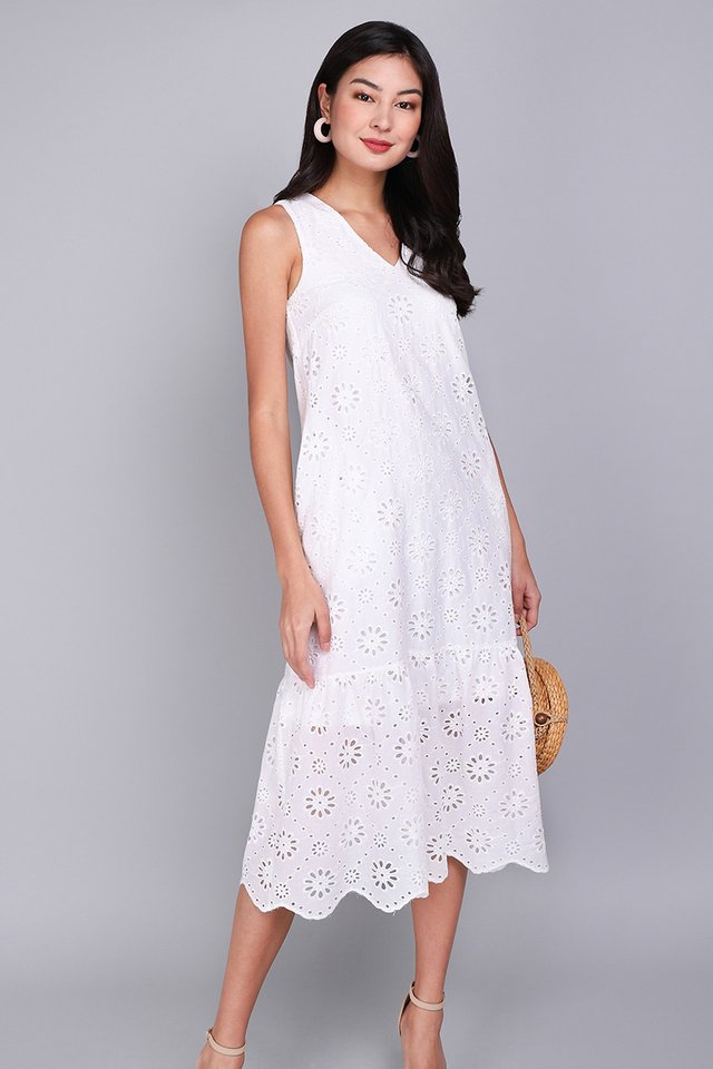 Spring Moments Dress in Classic White