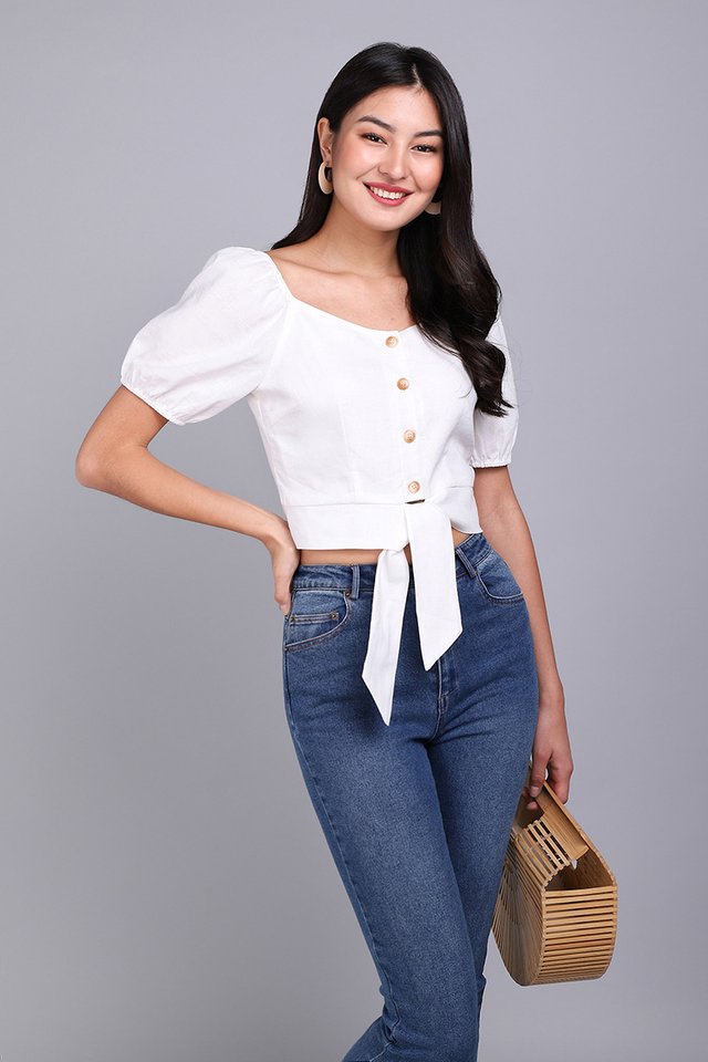 Soulmate Top In Classic White