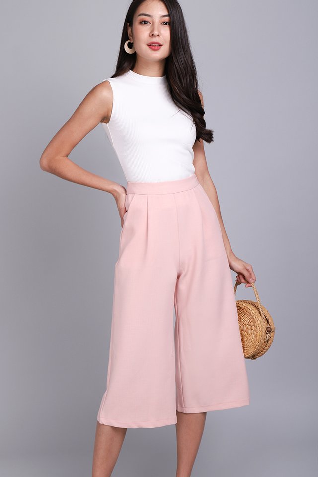 Sophia Culottes In Soft Pink