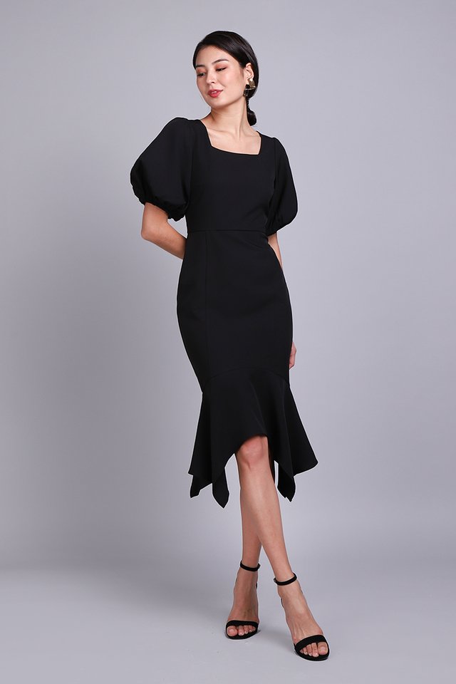 Spring Odyssey Dress In Classic Black