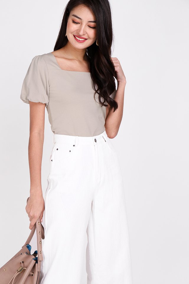 Ariel Top In Taupe