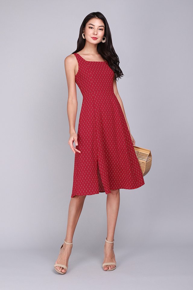 Playtime Dress In Red Dots