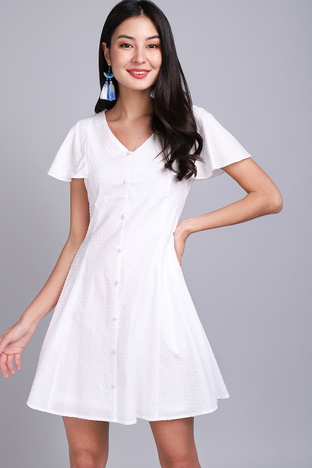 Summer Merriment Dress In Classic White