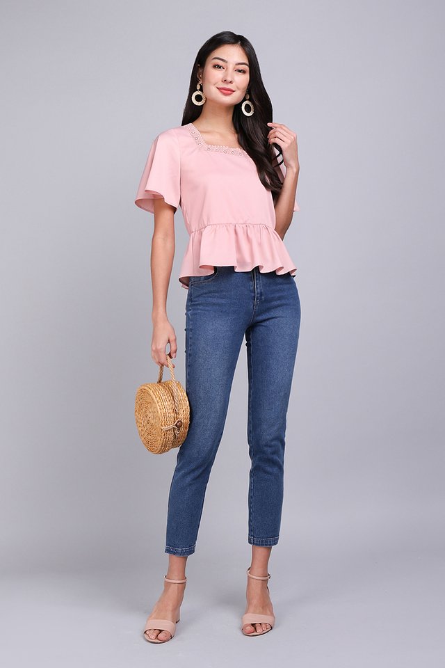 Favourite Novel Top In Dusty Pink