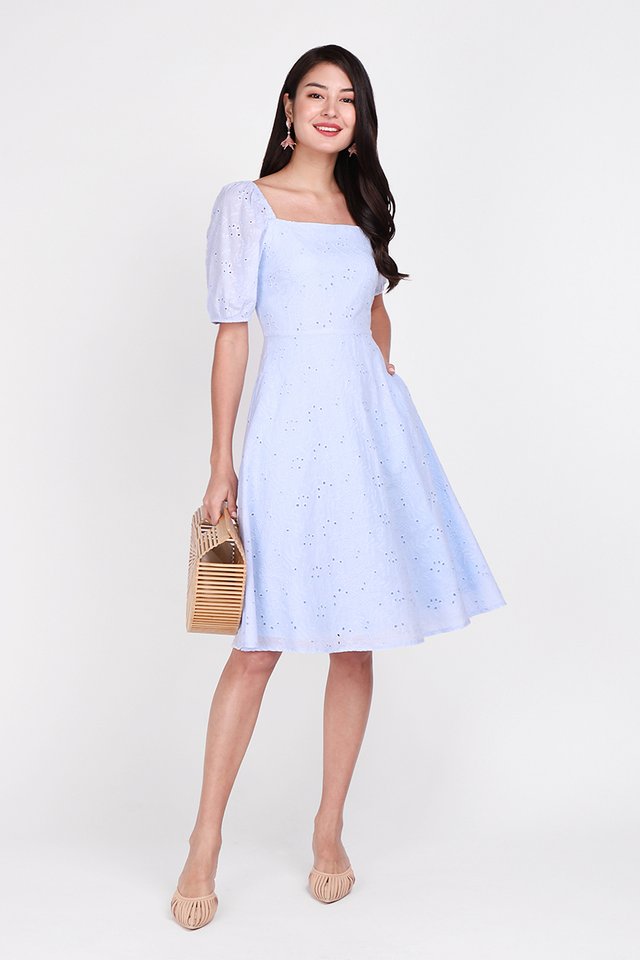 Home Sweet Home Dress In Periwinkle