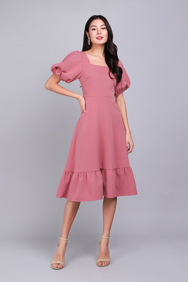 Amour In Rose Dress In Rose Pink