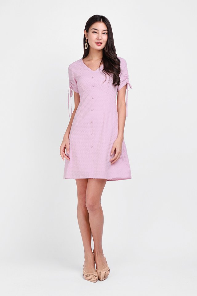 Summer Enchantment Dress In Lavender Pink 