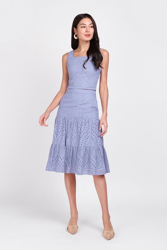 Breeze Into Spring Skirt In Periwinkle