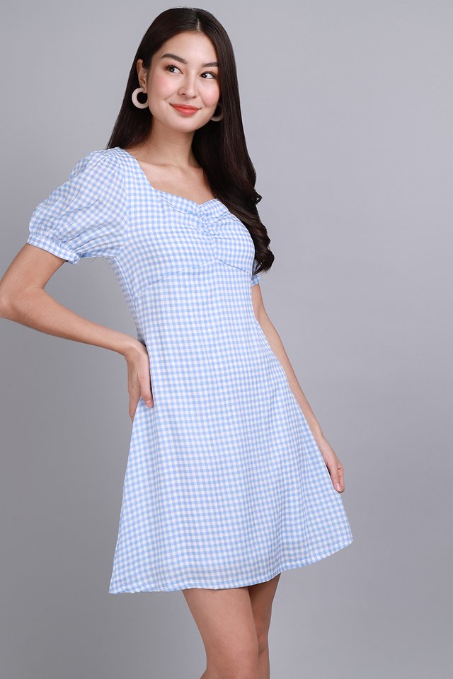 A Walk To Remember Dress In Sky Gingham
